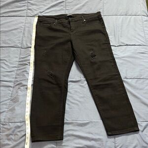 Buffalo David Bitton Black Ripped Skinny Jeans